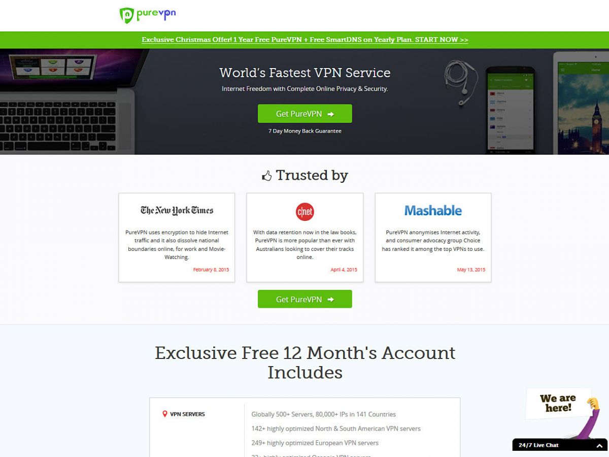 purevpn.com Screenshot